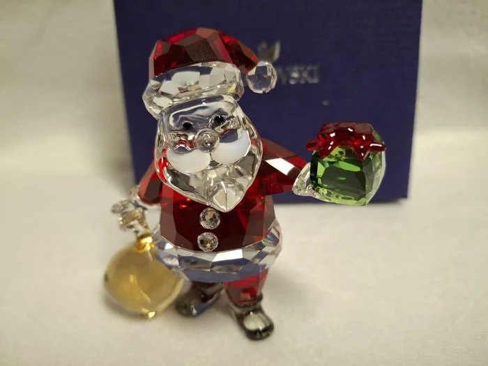 Swarovski - Figure - Santa Claus with Gift Bag - 5539365 - Box + Certificate - Crystal