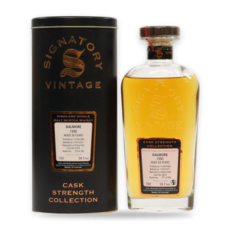 Dalmore – 20 Year Old 1990 - Cask Strength Collection #9424 - Signatory Vintage