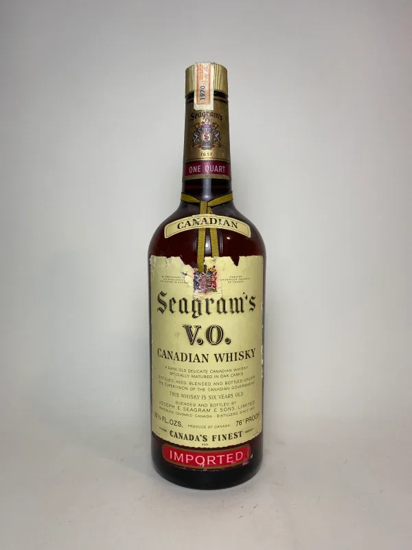 Seagram's V.O. 6 Year Old Blended Canadian Whisky - Distilled 1970 / Bottled 1976 (1L, 43.4%)