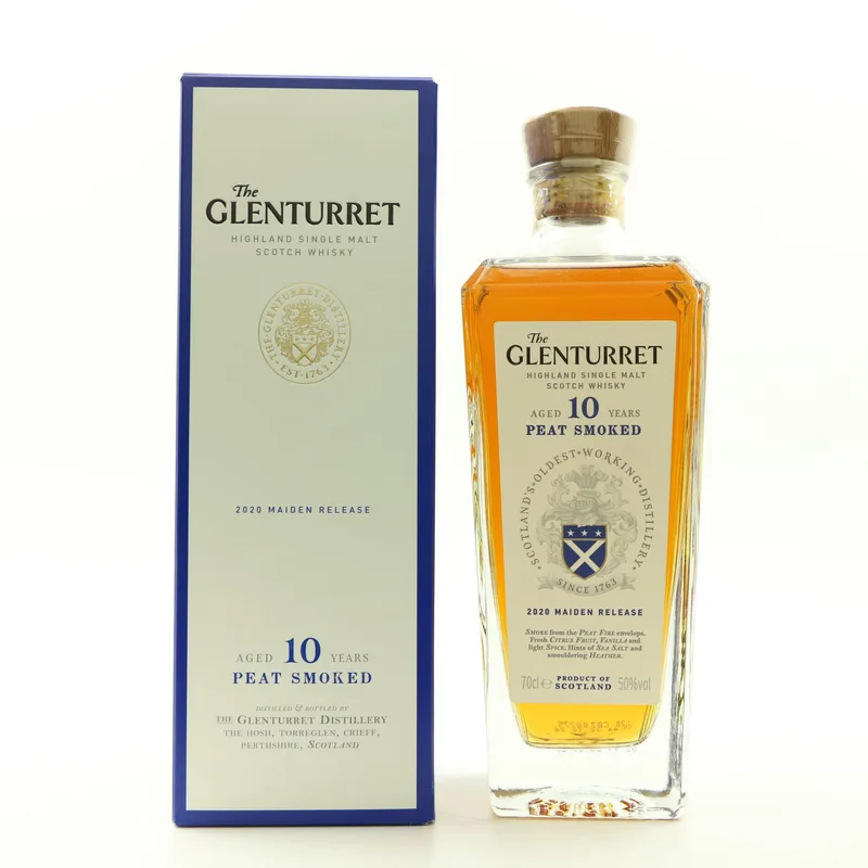 Glenturret – 10 Year Old Peat Smoked 2020 Maiden Release (70cl, 50%)