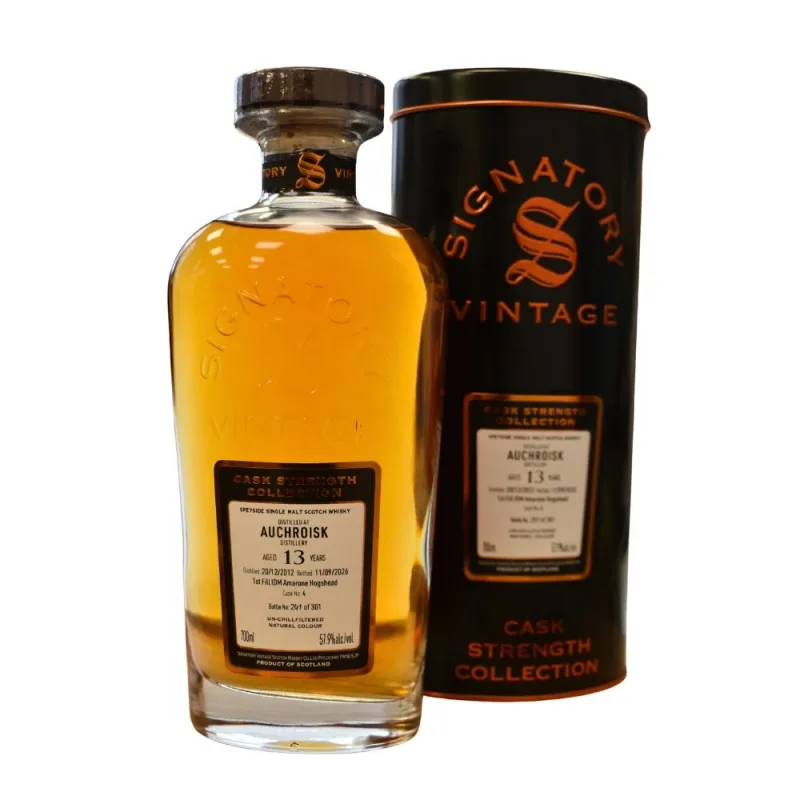 Signatory Auchroisk 2012 13 Year Old Cask Strength Cask #4