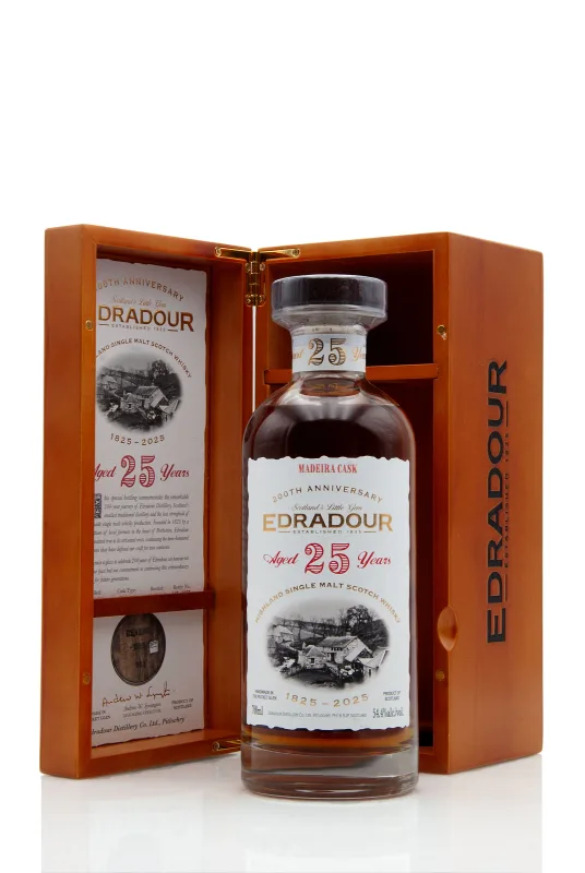 Edradour – 25 Year Old 1999 | Madeira Cask #903 | 200th Anniversary (70cl, 54.4%)