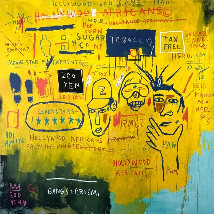 Jean-Michel Basquiat (1960-1988) - Hollywood Africans - Giclée - 50x50 - Artestar licensed print - COA