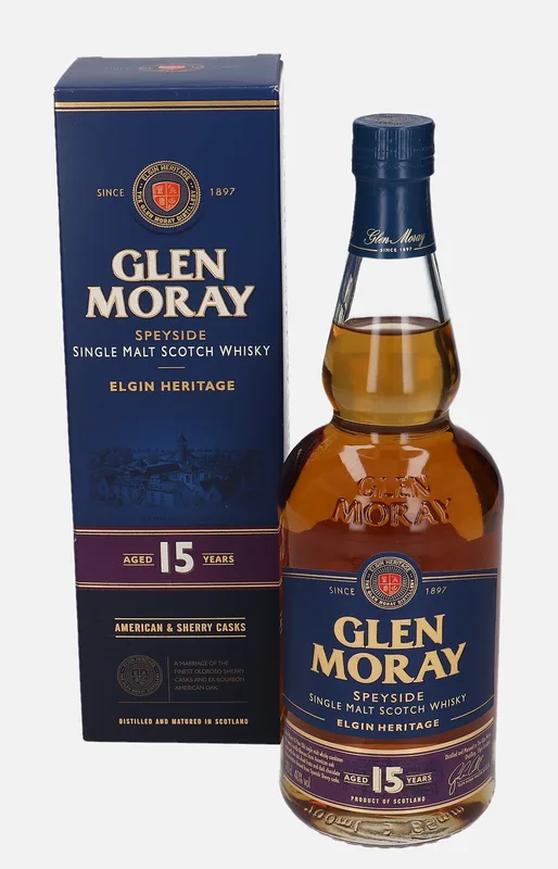 Glen Moray – Elgin Heritage 15 Year Old (70cl, 40%)