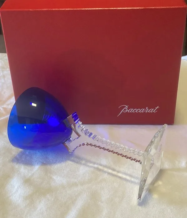 Baccarat - Chalice - "Oxigene" in cristallo superiore blu cobalto - Crystal - Baccarat “Oxigene”