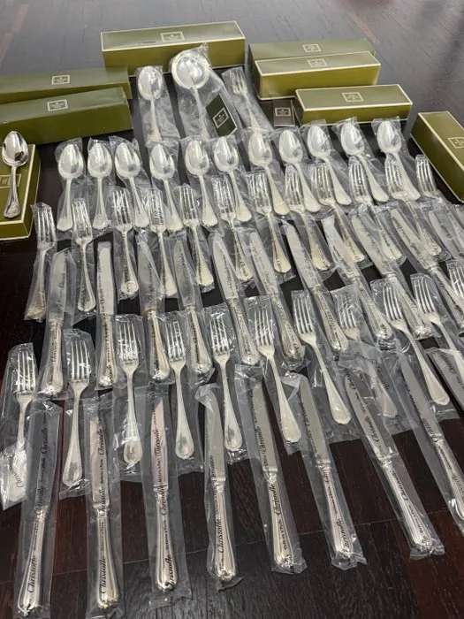 Christofle - Cutlery set (75) - Spatours - Silverplated