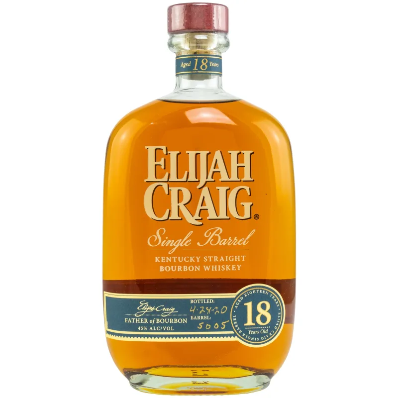 Elijah Craig 18 Year Old Single Barrel #5005