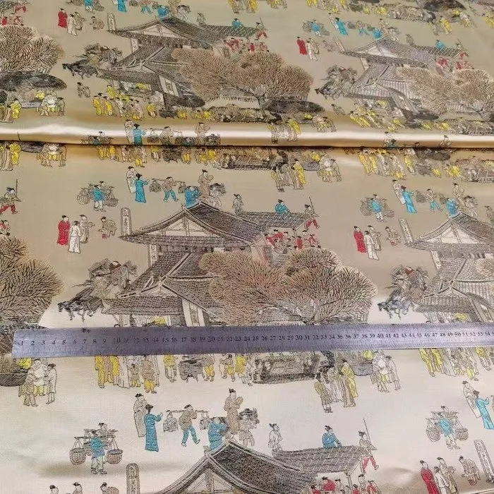 Upholstery fabric - 200 cm - 150 cm - Chinese-style fabric