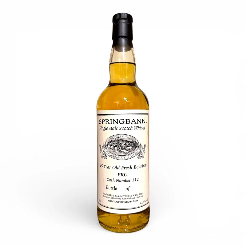 Springbank – 25 Year Old 2000 Single 1st Fill Fresh Bourbon Hogshead #112