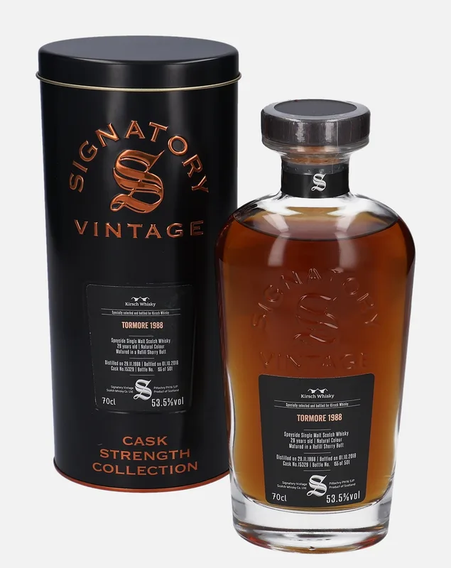 Tormore – 1988 29 Year Old Signatory Vintage Scotch Whisky Co. Cask Strength Collection