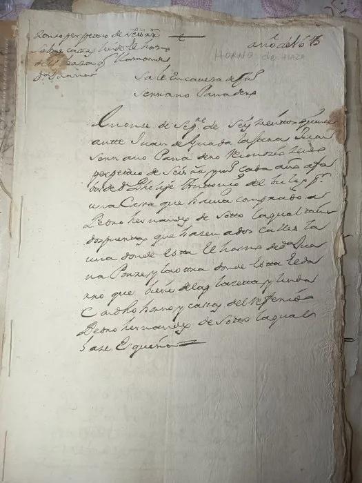 Spain - Document - Horno de Haza - 1615