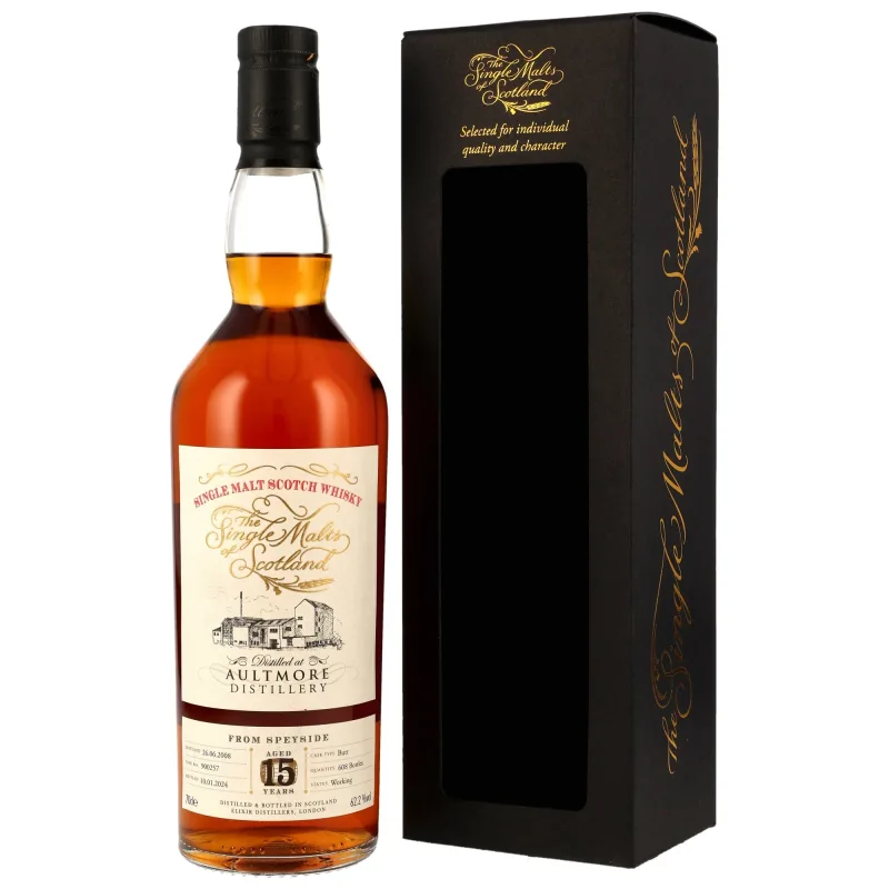 Aultmore 15 Year Old 2008/2024 - Single Malts of Scotland #900257