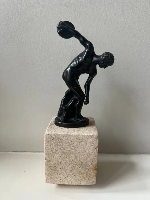kunstatelier - Statuette, Discobolos - 17 cm - Bronze