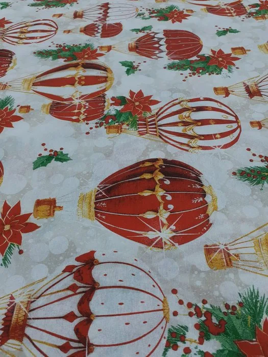Upholstery fabric - 5 m - 1.4 m - Christmas balloon cotton