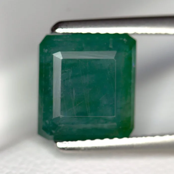 1 pcs Green Emerald - 4.55 ct - International Colored Gemstone Association (ICA GemLab) - Zambian Origin