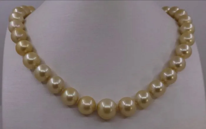 Necklace Gold-plated, Metal Pearl - Pearl