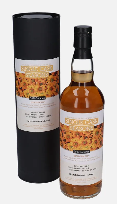Blair Athol – 2007 Signatory Vintage Scotch Whisky Co. Single Cask Seasons 2020 Summer (70cl, 48.4%)