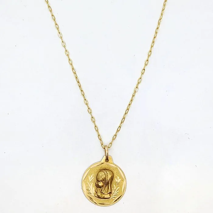 Necklace with pendant - 18 kt. Yellow gold