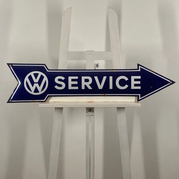Volkswagen - Enamel sign - 90x21cm - Made of thick steel sheet and enamel