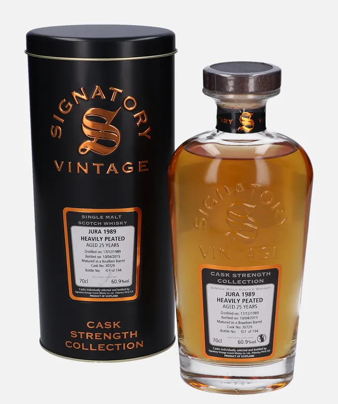 Isle of Jura – 1989 25 Year Old Signatory Vintage Scotch Whisky Co. Cask Strength Collection