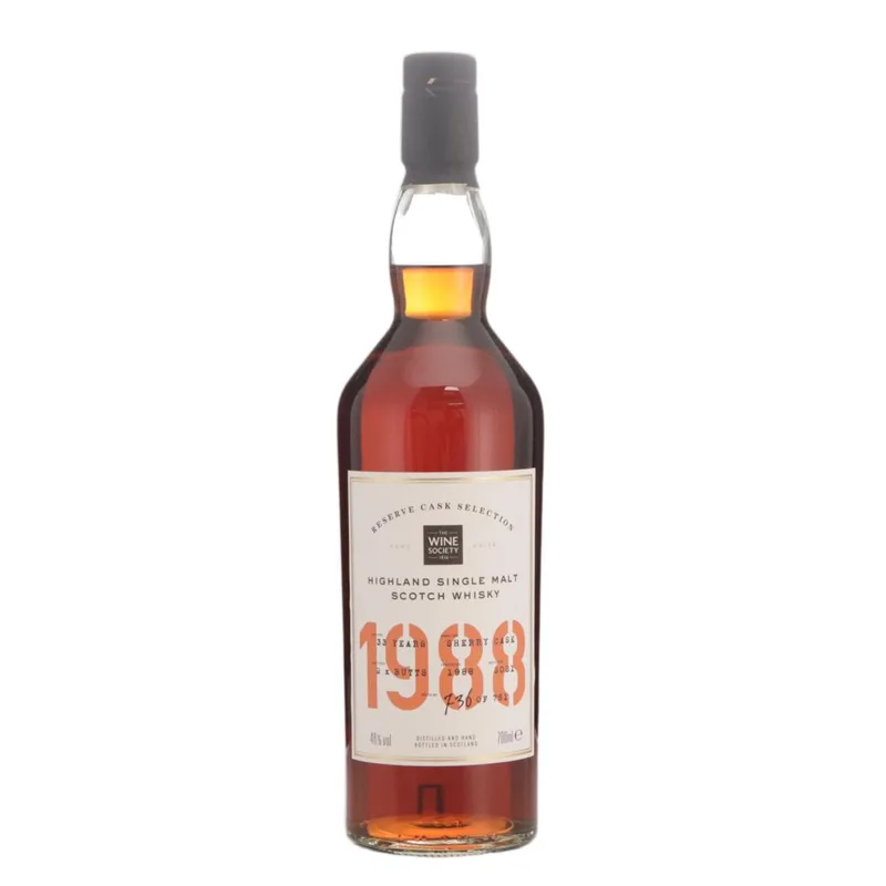 Reserve Cask Selection 1988 33 Year Old Highland Single Malt