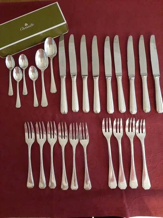 Christofle - Luc Lanel - Cutlery set (25) - America - Silverplated