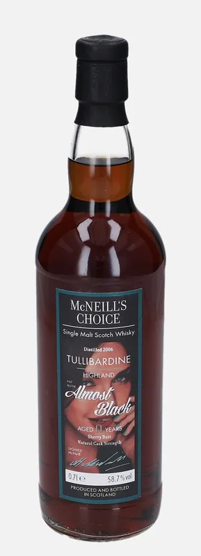 Tullibardine – Almost Black 2006 11 Year Old McNeill’s McNeill’s Choice