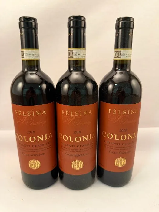 2018 Fèlsina, Colonia Chianti Classico Gran Selezione - Tuscany DOCG - 3 Bottles (0.75L)