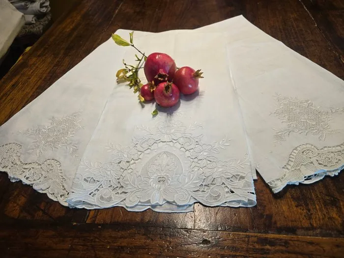 Towel (3) - 115 cm - 70 cm - Vintage towels