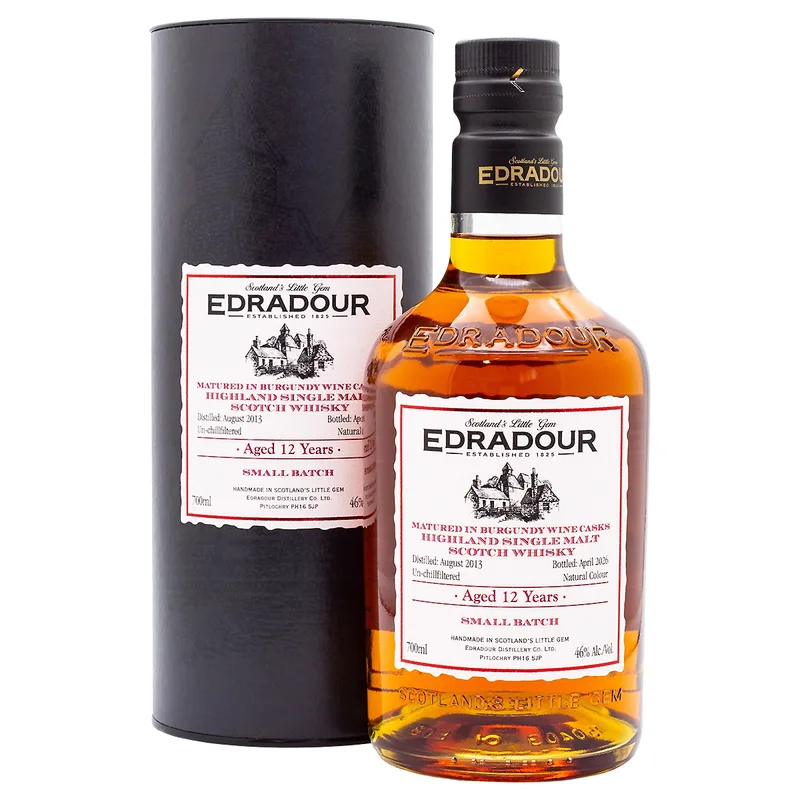 Edradour – Aged 12 Years 2013/2026 Burgundy Wine Casks Single Malt Scotch Whisky (70cl, 46%)
