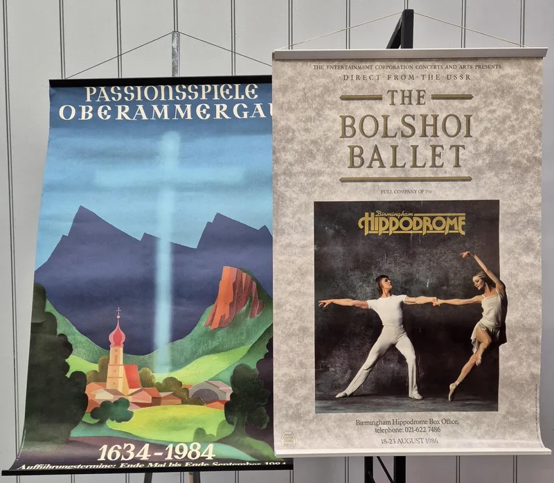 Two vintage ballet & theatre advertising posters. To include