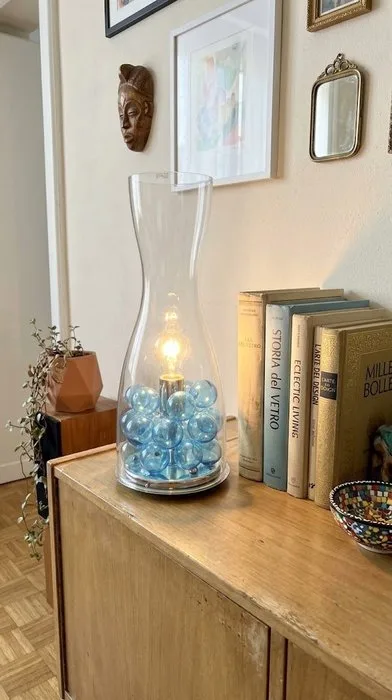 Due p illuminazione - Lamp - Murano glass - Blown Bubbles Lamp