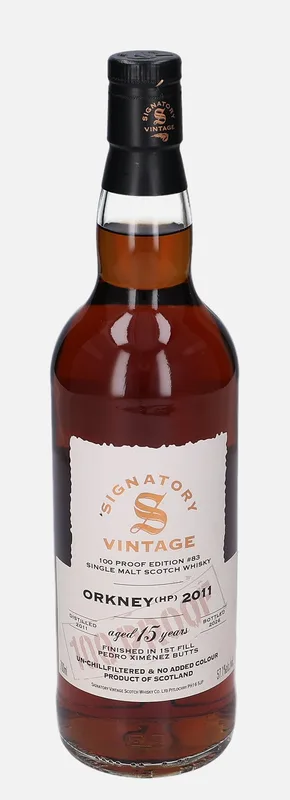 Orkney (HP) – 2011 15 Year Old Signatory Vintage Scotch Whisky Co. 100 Proof Edition #83