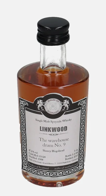 Linkwood – 1988 Malts of Scotland The Warehouse Dram No.9 (5cl, 47.2%)