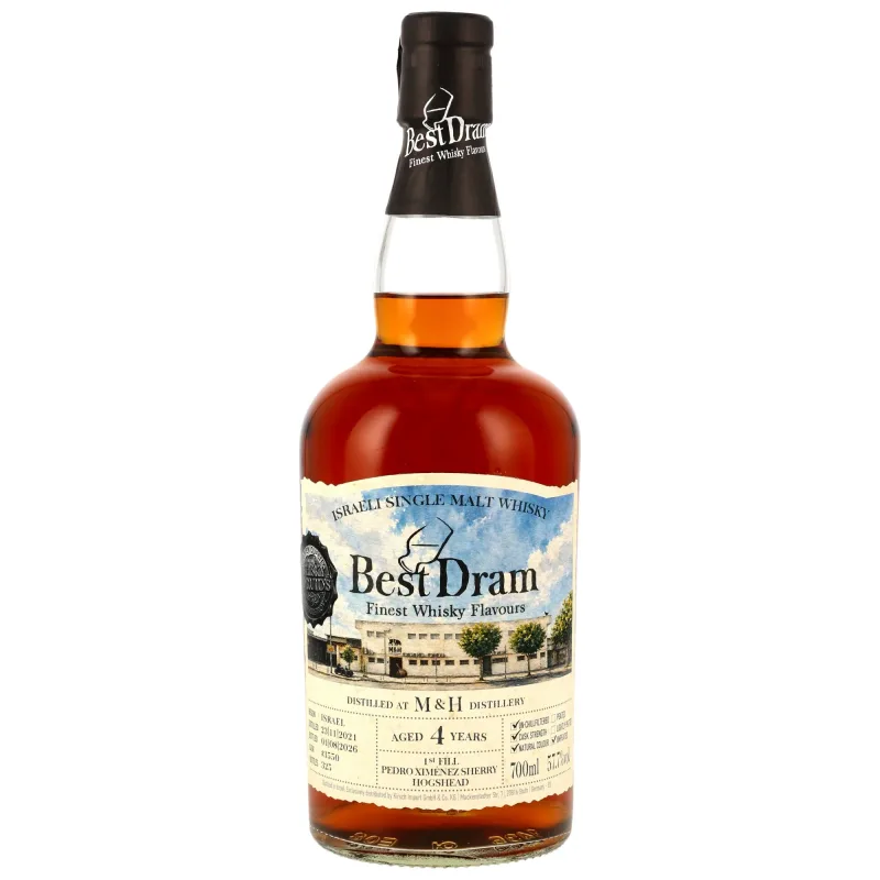 Milk & Honey – Distillery 2021/2026 4 Year Old 1st Fill PX Sherry Hogshead #3550 Best Dram