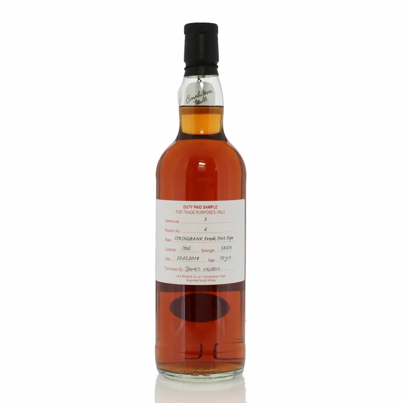 Springbank – 2014 10 Year Old Duty Paid Sample