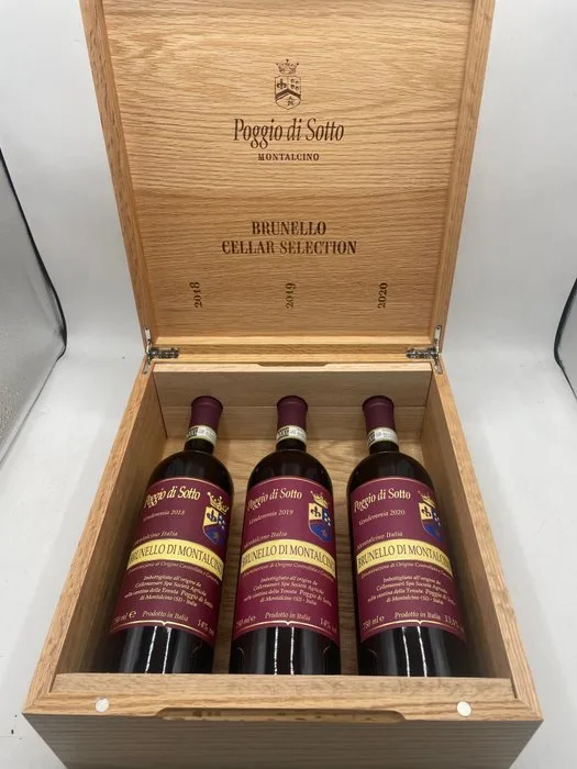 2018, 2019, 2020 Poggio di Sotto - Brunello di Montalcino DOCG - 3 Bottles (0.75L)