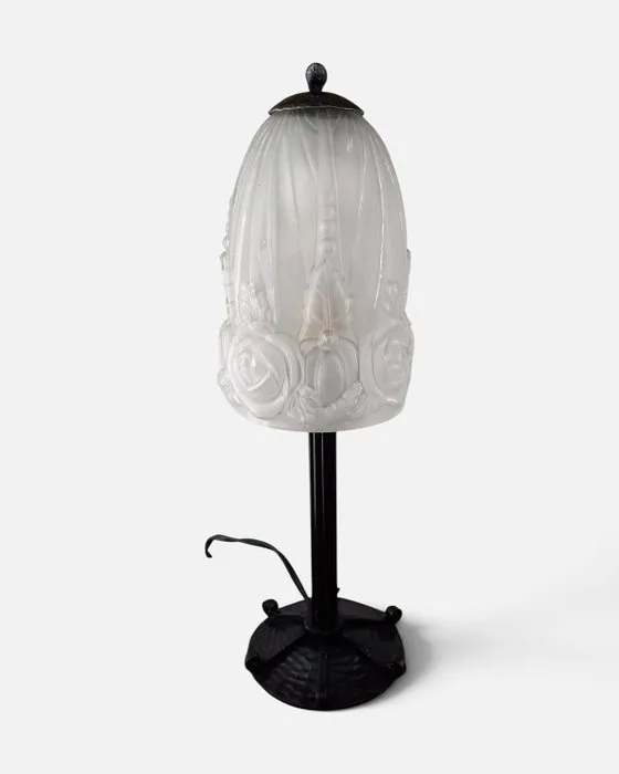 Lamp - Wrought iron - Baccarat Hettier Vincent