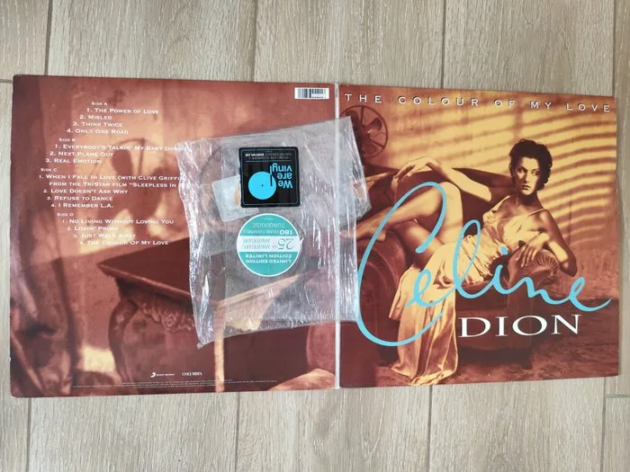 Celine Dion - The Colour Of My Love - Limited Edition, Turquoise records - 2xLP album (double album) - 180 gram, Coloured vinyl, Reissue - 2018