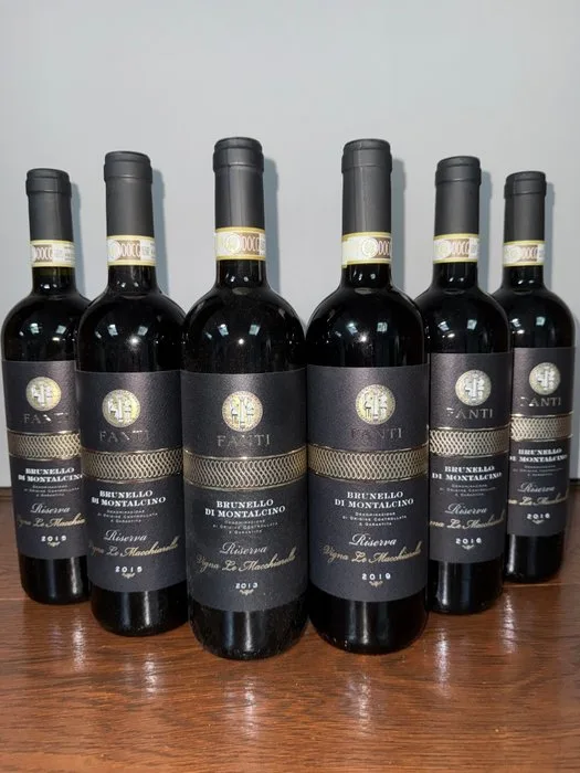 2013, 2015 x2, 2016 x2, 2019 Fanti Le Macchiarelle - Brunello di Montalcino Riserva - 6 Bottle (0.75L)
