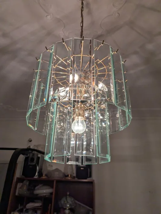Chandelier - Crystal - In the Fontana Arte style