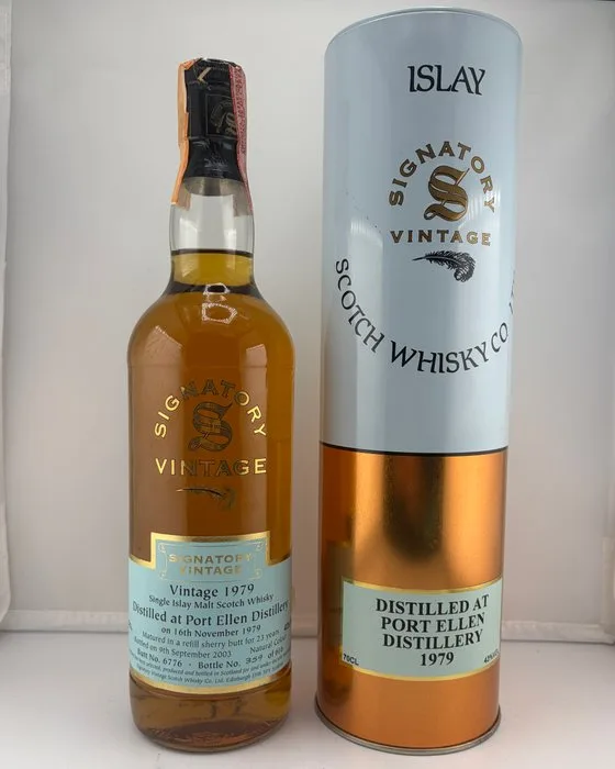 Port Ellen 1979 23 years old Butt no. 6776 - Signatory Vintage - b. 2003 - 70cl