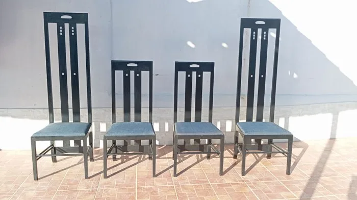Cassina - Charles Rennie Mackintosh - Chair (4) - ingram - Wood - Mackintosh Ingram Chairs