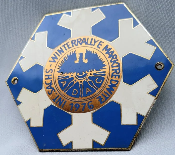 Badge - Grille Badge - Int. Sachs-Winterrallye Marktredwitz -1976 - France - 20th - late