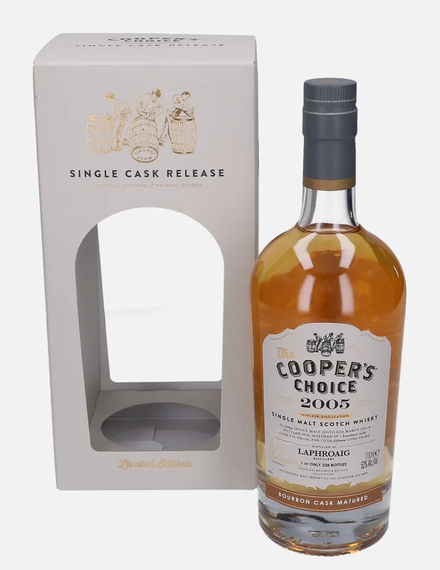 Laphroaig – 2005 15 Year Old The Vintage Malt Whisky Co. The Cooper’s Choice