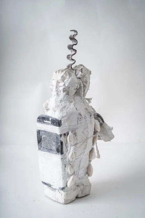 Rare Fon voodoo fetish with a mobile phone. Vodou, Voodoo, Vodoun - Benin