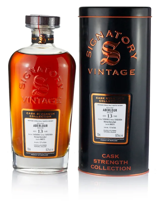 Aberlour – 13 Year Old 2012 Signatory Cask Strength (58.2%)