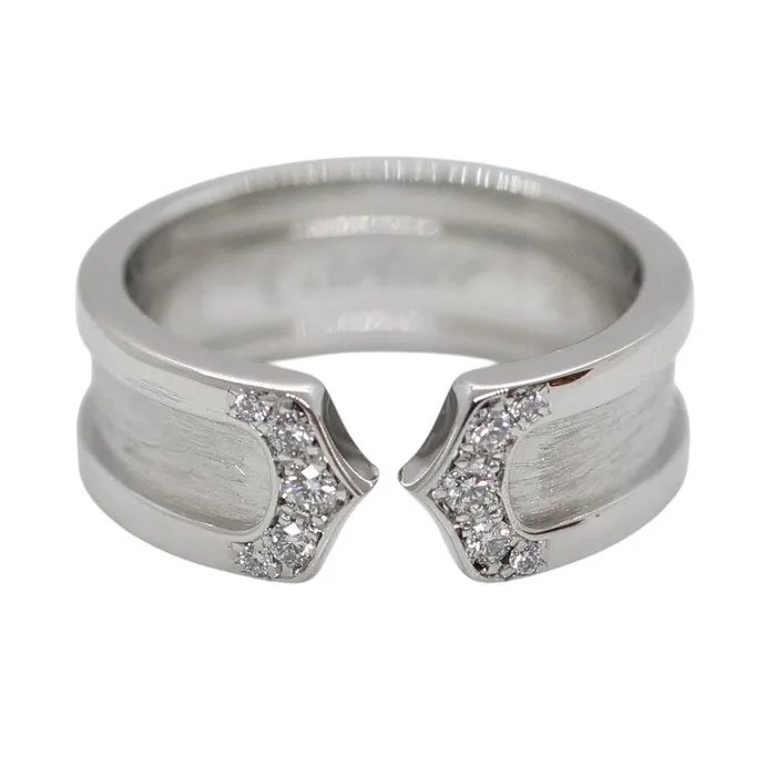 Cartier - Ring - C2 Ring - 18 kt. White gold - pave diamonds