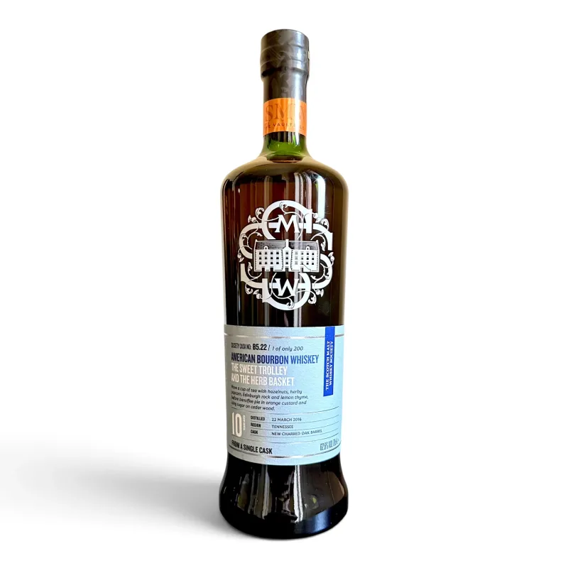 George Dickel – 10 Year Old 2016 SMWS Single Charred Barrel B5.22 The Sweet Trolley And The Herb Basket Tennessee Whiskey
