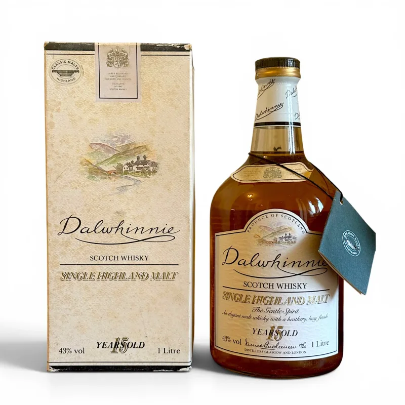 Dalwhinnie – 15 Year Old Pure Malt Classic Malts Old Style Label (1980s)